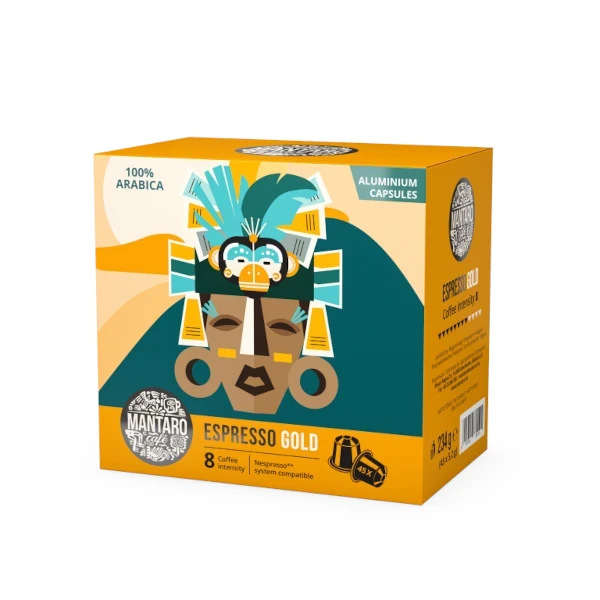 Mantaro Espresso Gold Nespresso kompatibilis (45 kapszula)