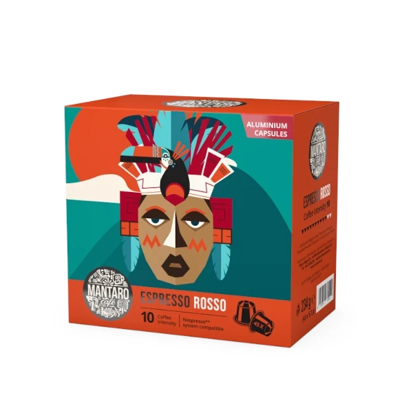 Mantaro Espresso Rosso Nespresso kompatibilis (45 kapszula)