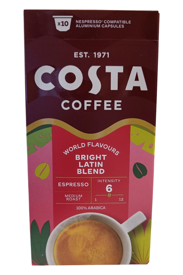 Costa Coffee Bright Latin Blend Espresso Nespresso kompatibilis (10db kapszula)
