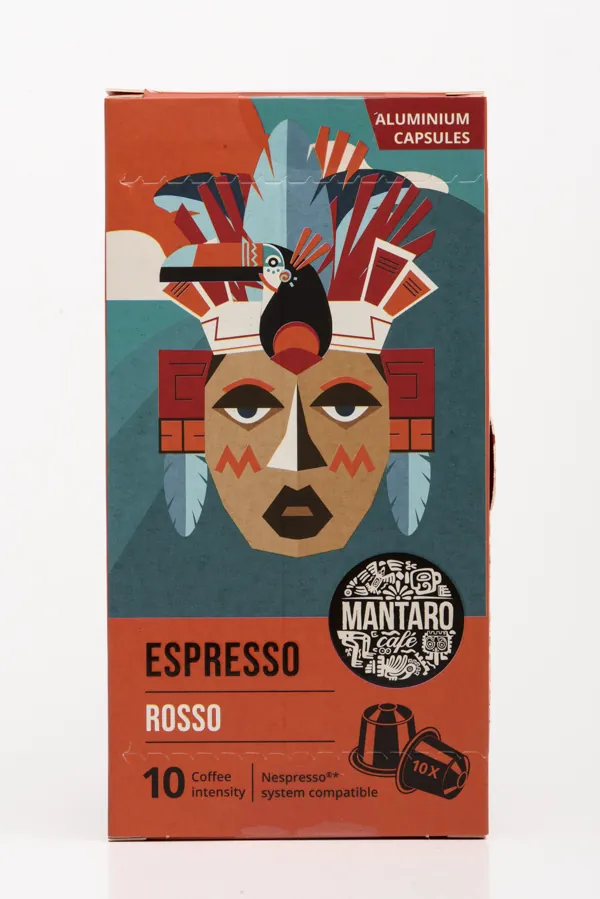 Mantaro Espresso Rosso Nespresso kompatibilis (10 kapszula)